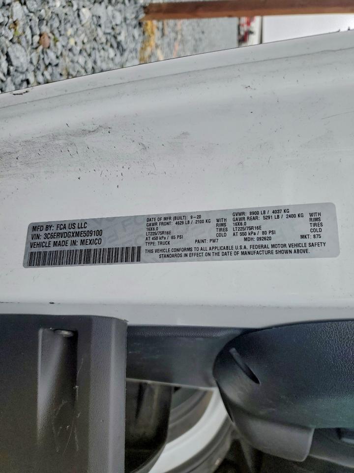 2021 RAM PROMASTER 2500 DELIVERY VAN photo 13