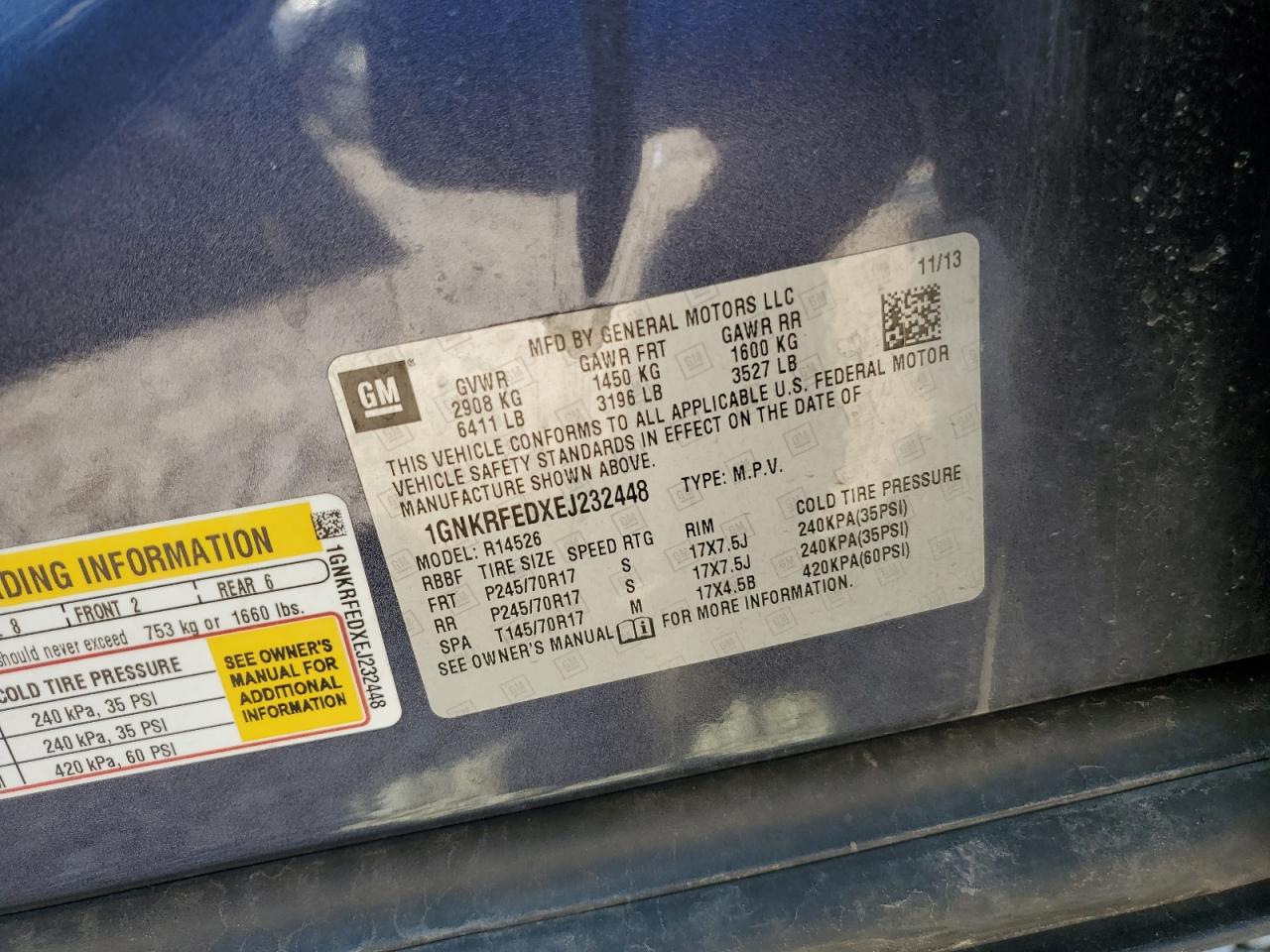 2014 CHEVROLET TRAVERSE LS photo 25