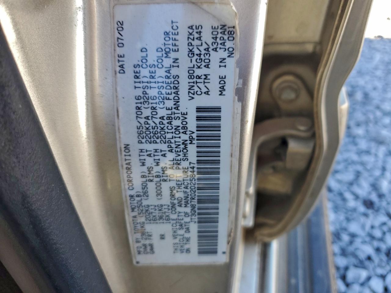 2002 TOYOTA 4RUNNER LIMITED photo 13