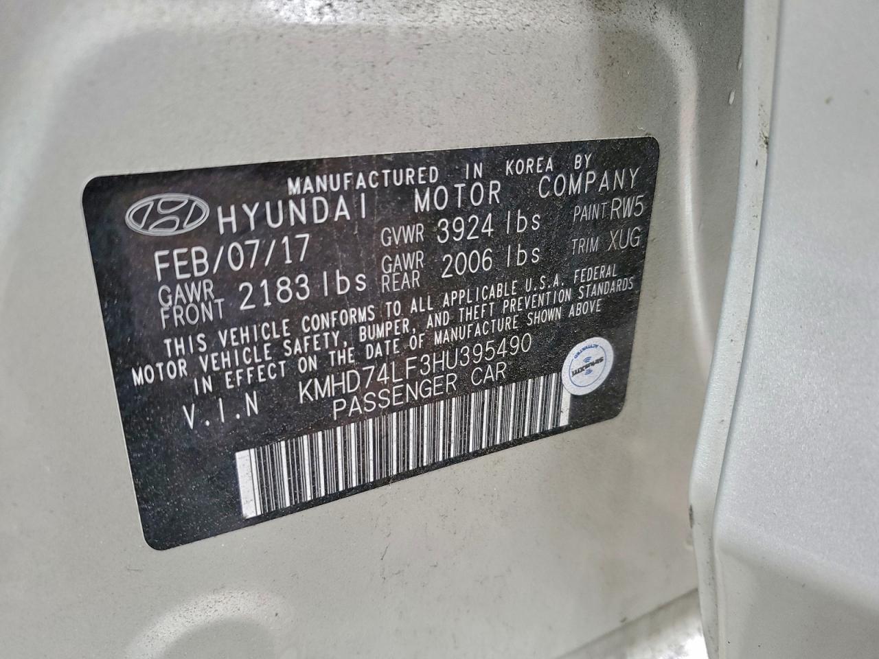 2017 HYUNDAI ELANTRA SE photo 37