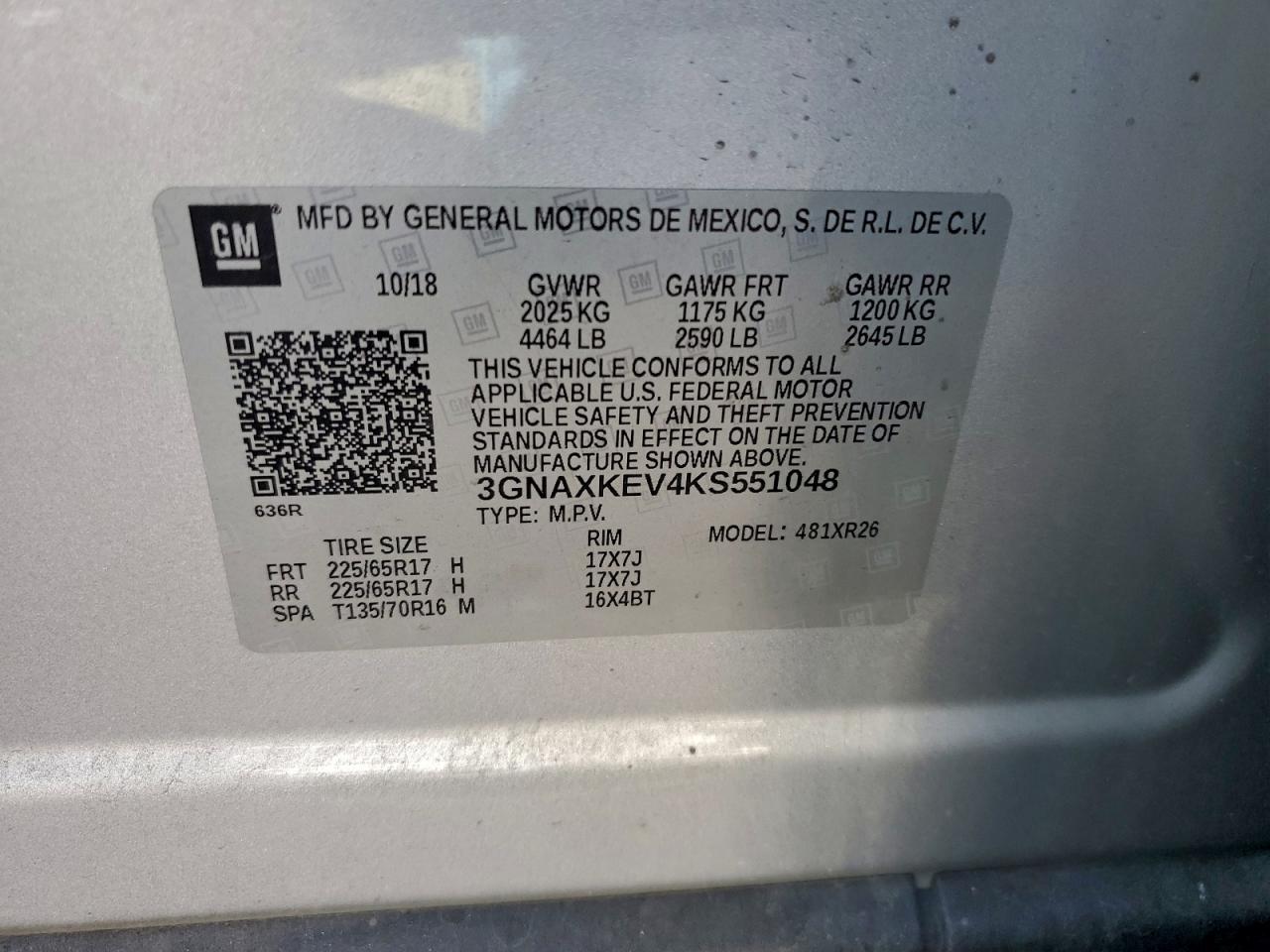 2019 CHEVROLET EQUINOX LT photo 13