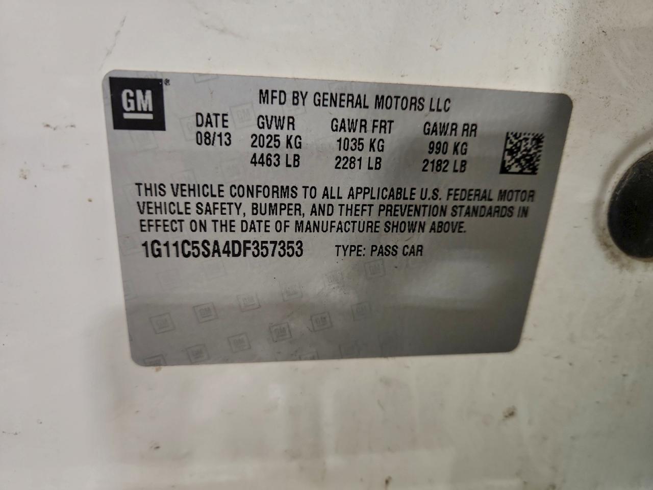 2013 CHEVROLET MALIBU 1LT photo 23