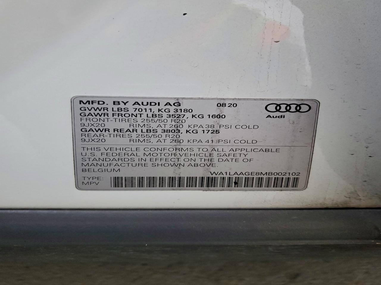 2021 AUDI E-TRON PREMIUM PLUS photo 14