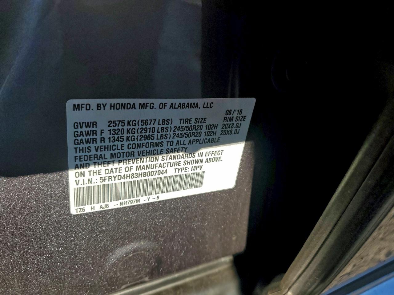 2017 ACURA MDX ADVANCE photo 40