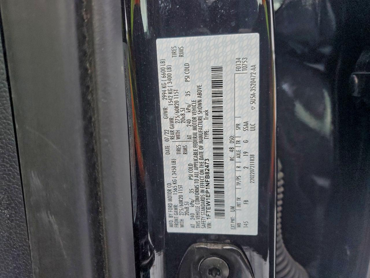 2022 FORD F150 SUPERCREW photo 23