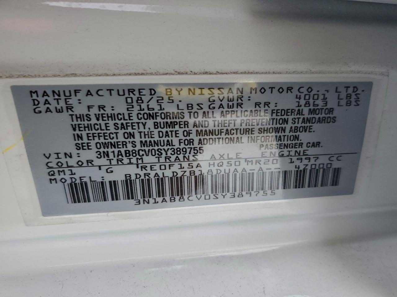 2025 NISSAN SENTRA SV photo 12