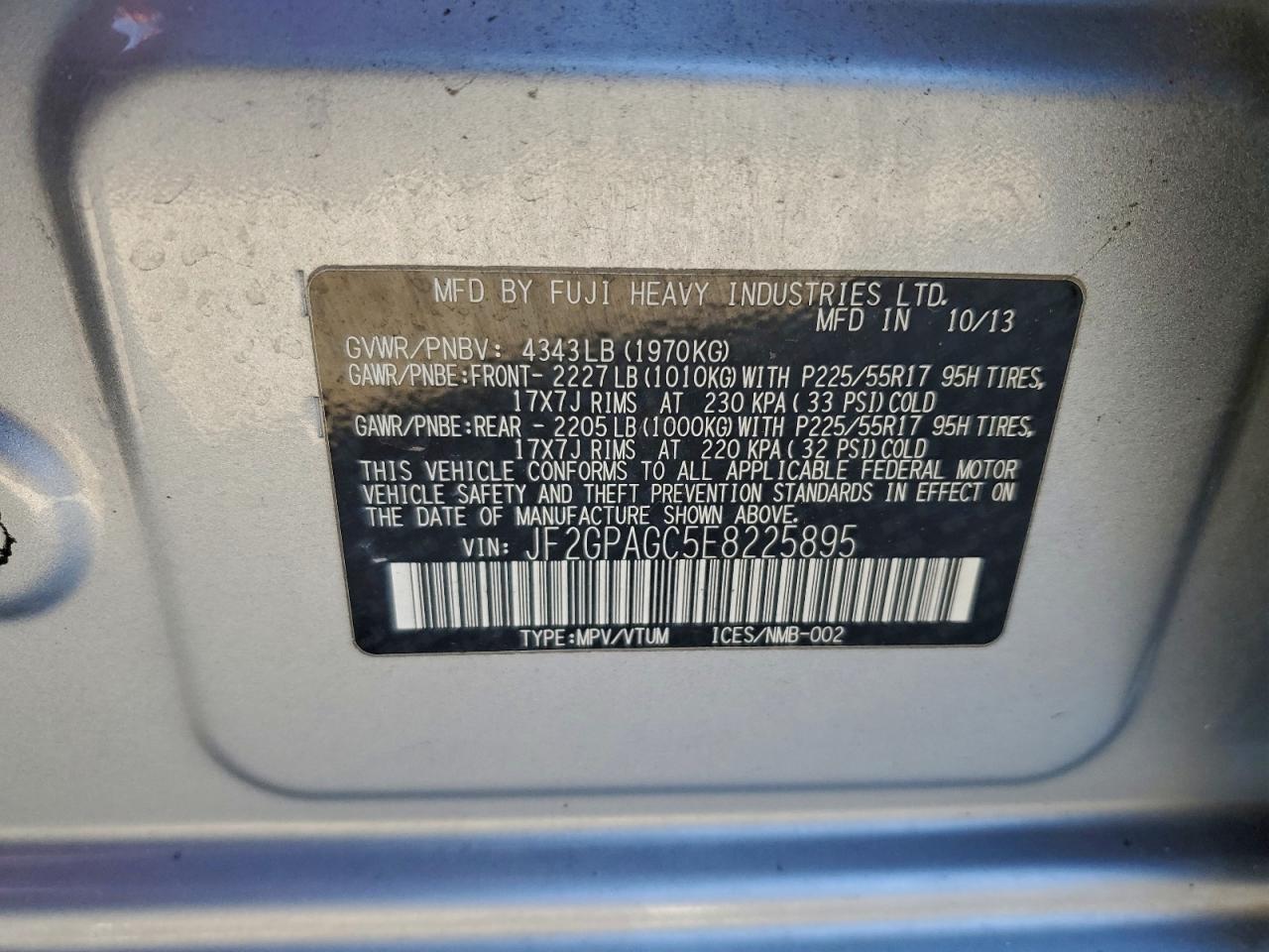 2014 SUBARU XV CROSSTREK 2.0 LIMITED photo 27