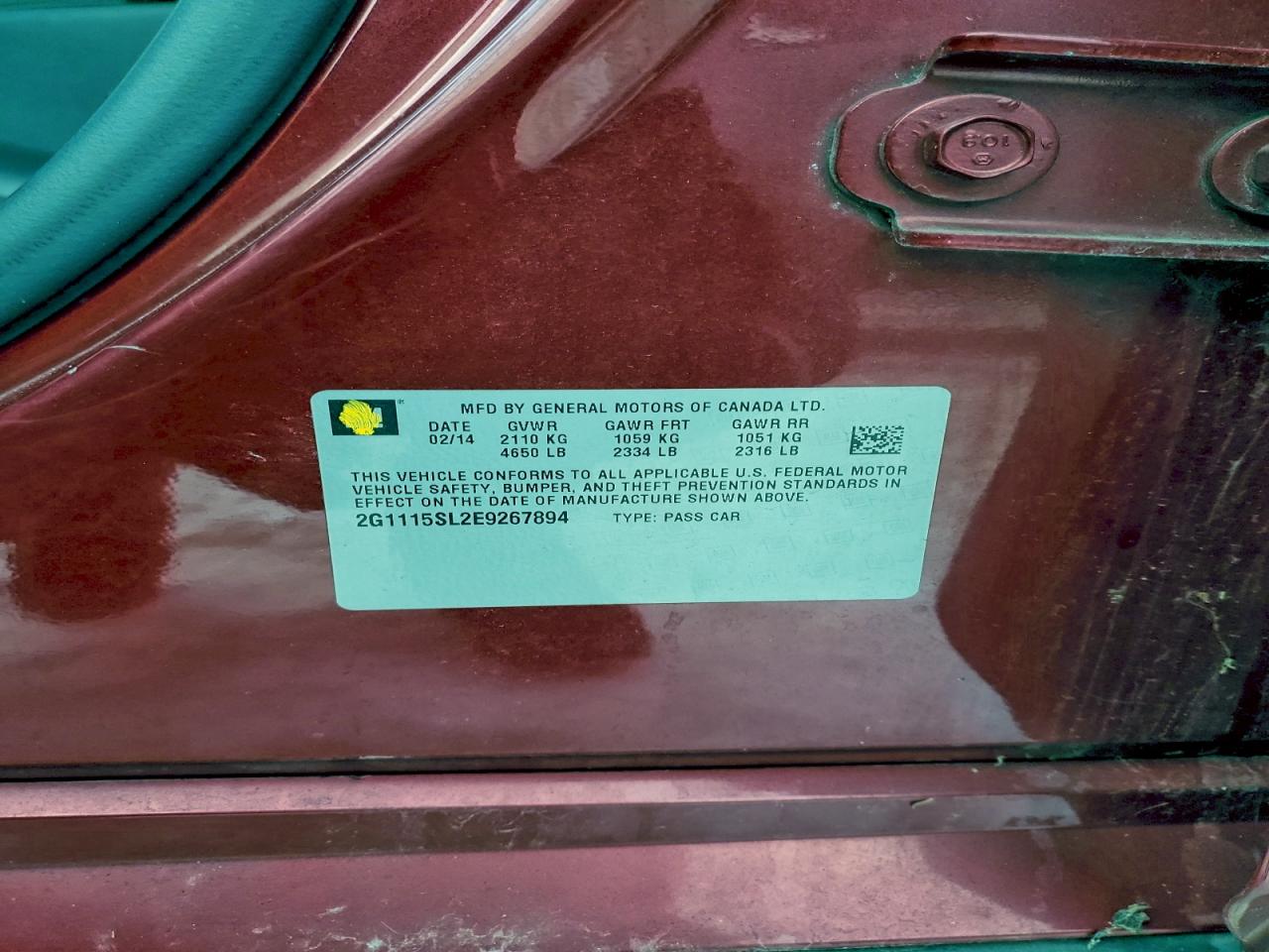 2014 CHEVROLET IMPALA LT photo 23