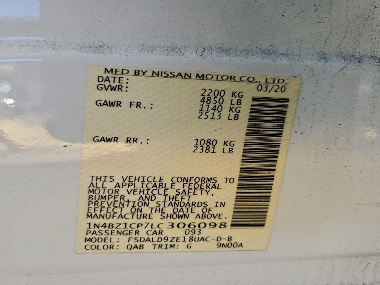 2020 NISSAN LEAF SV PLUS photo 23
