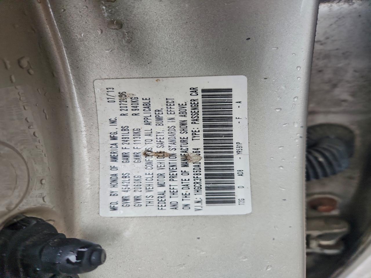 2013 HONDA ACCORD EXL photo 34