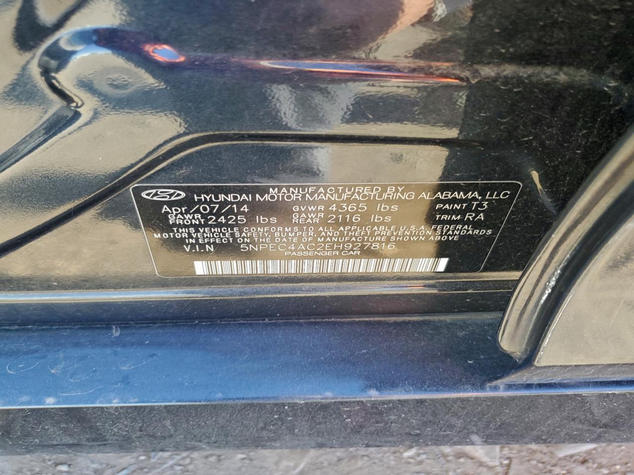 2014 HYUNDAI SONATA SE photo 25