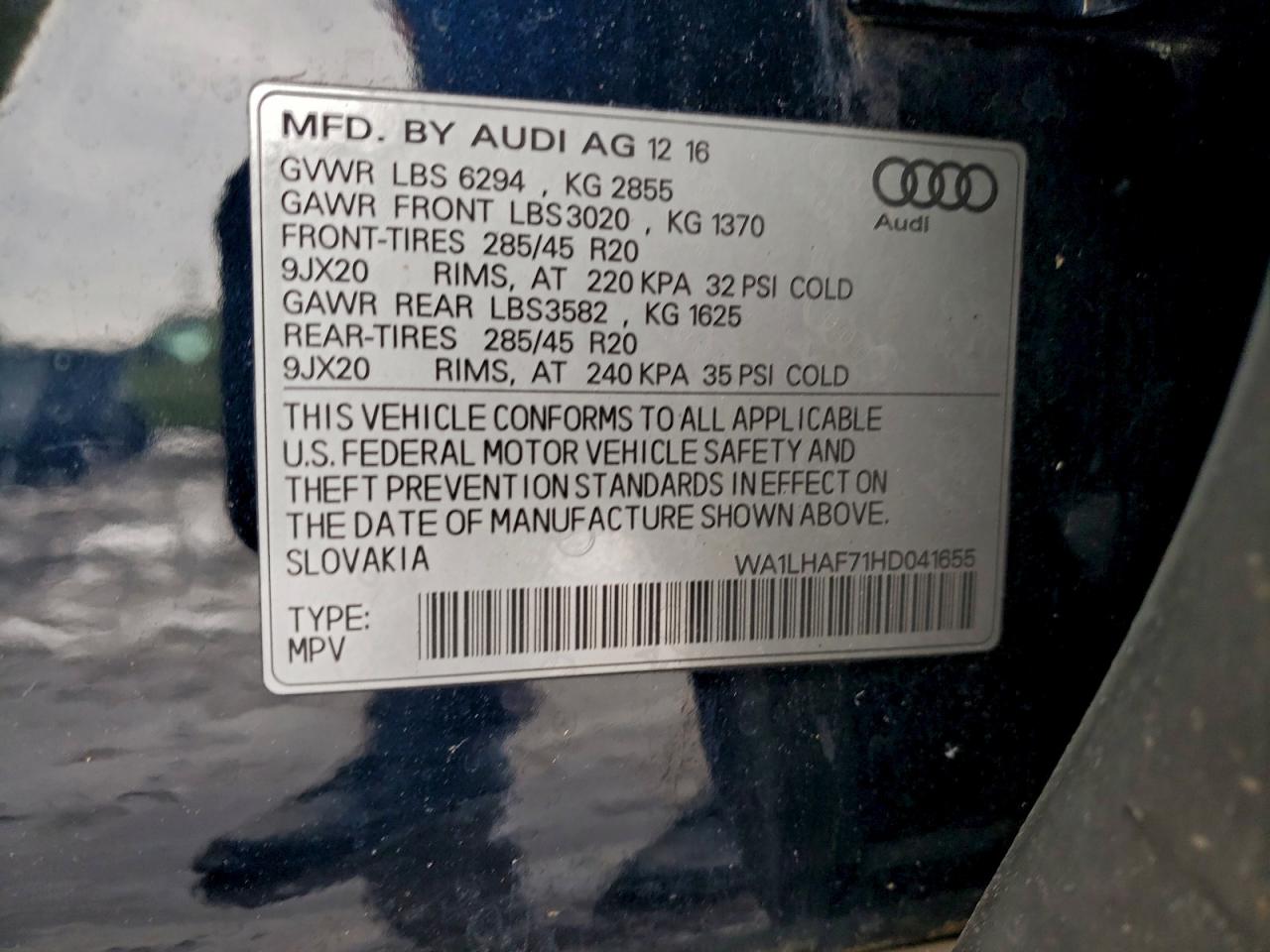 2017 AUDI Q7 photo 14