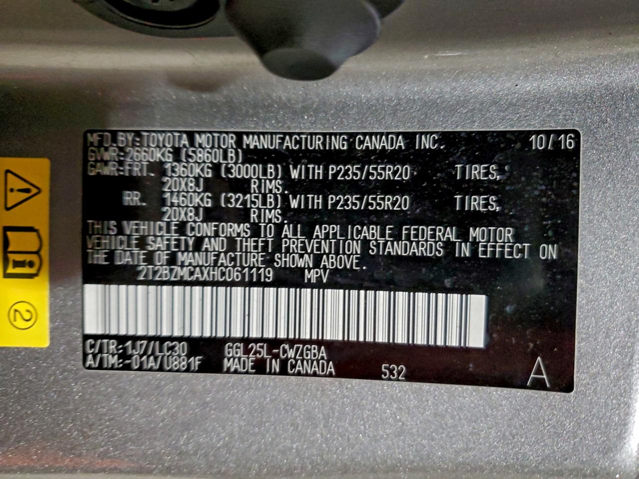2017 LEXUS RX 350 BASE photo 37