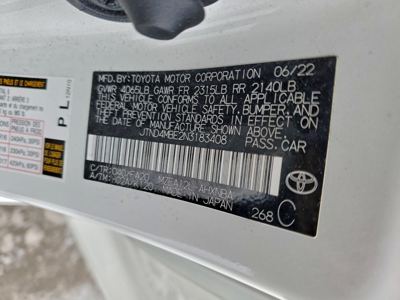 2022 TOYOTA COROLLA SE photo 23