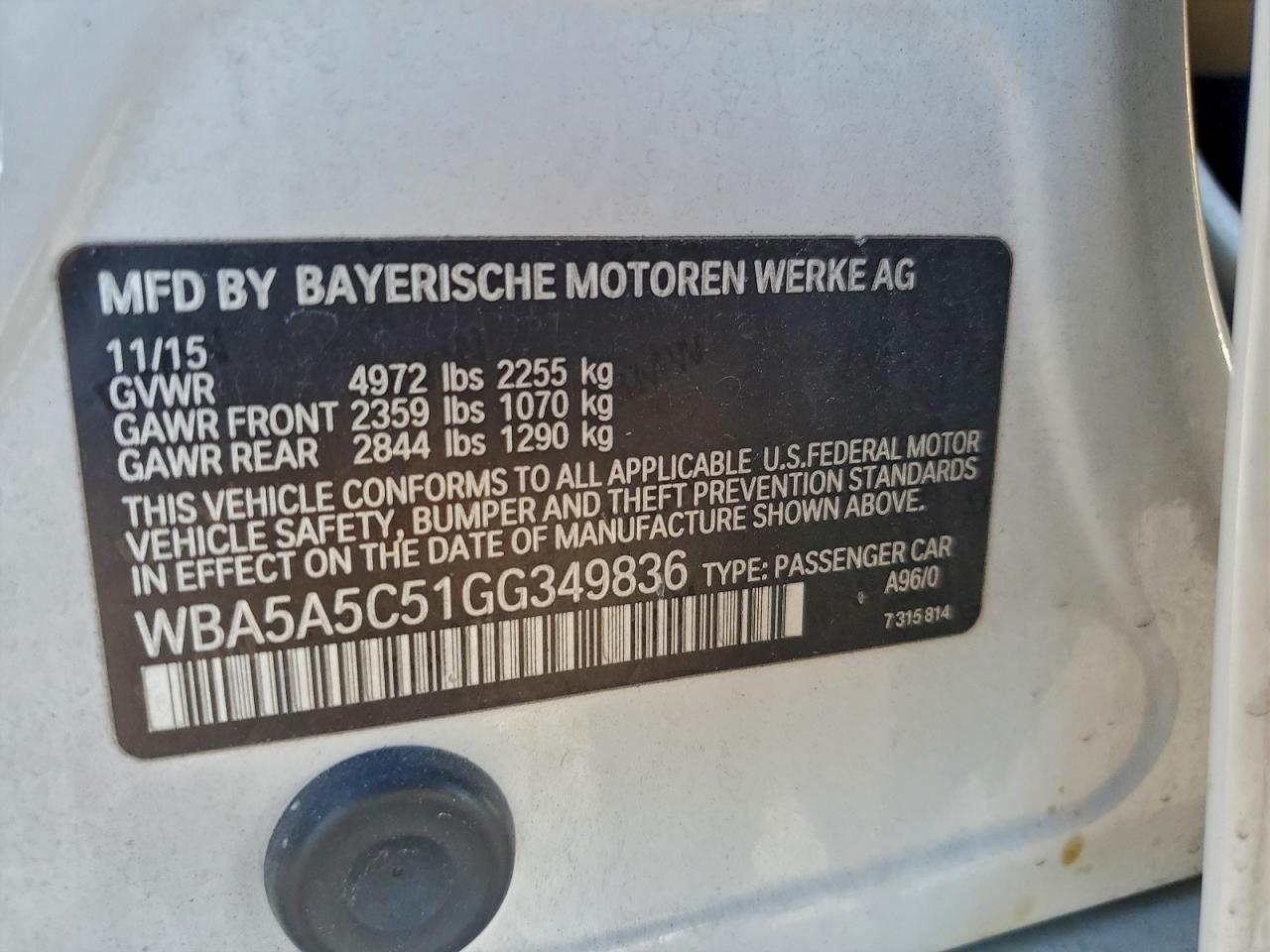 2016 BMW 528 I photo 23