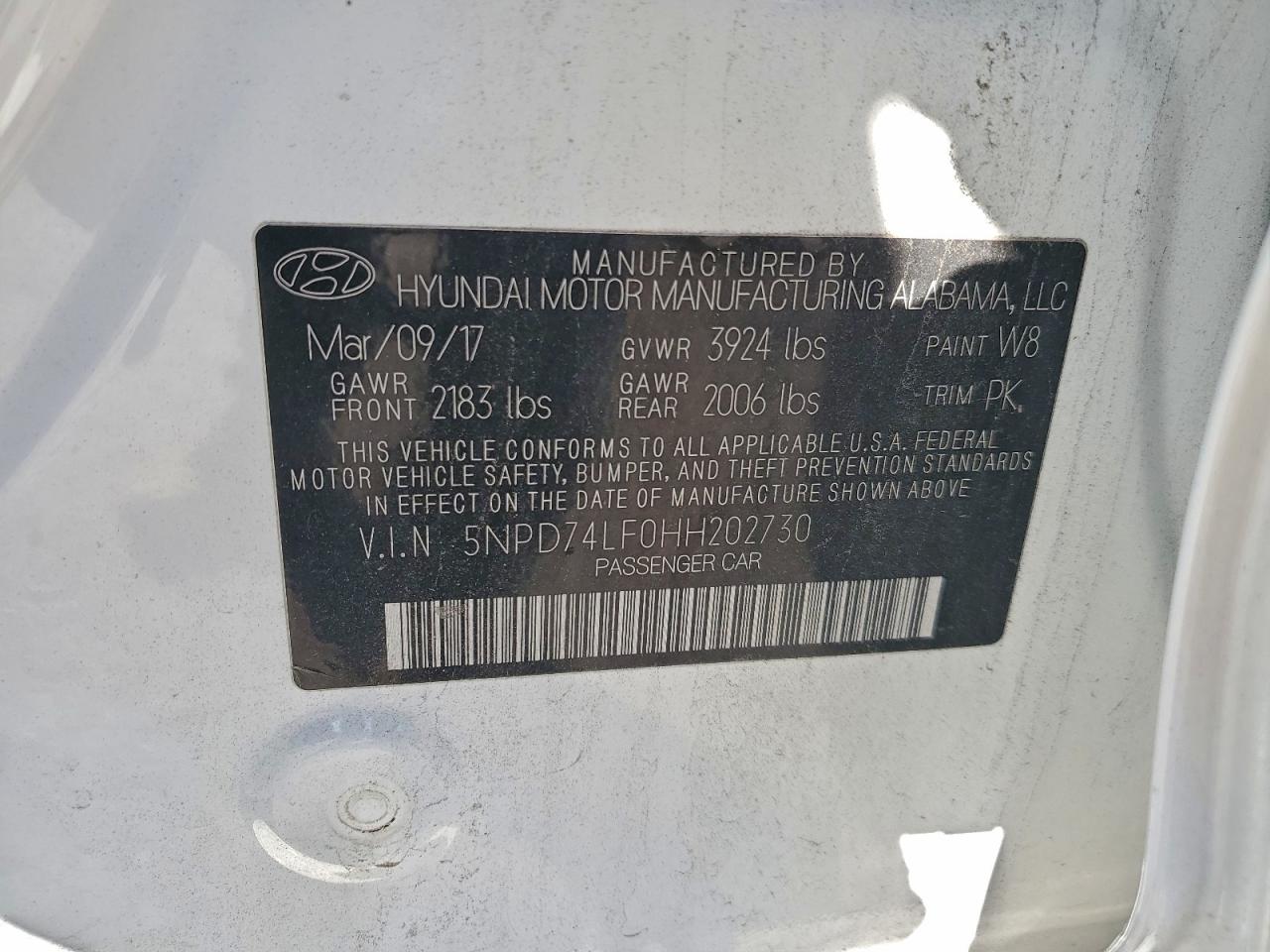 2017 HYUNDAI ELANTRA SE photo 34