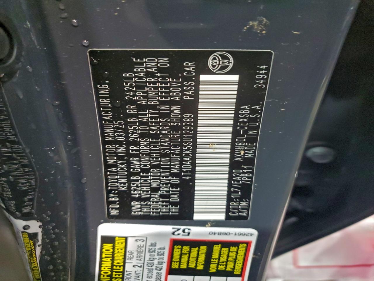 2025 TOYOTA CAMRY XSE photo 25