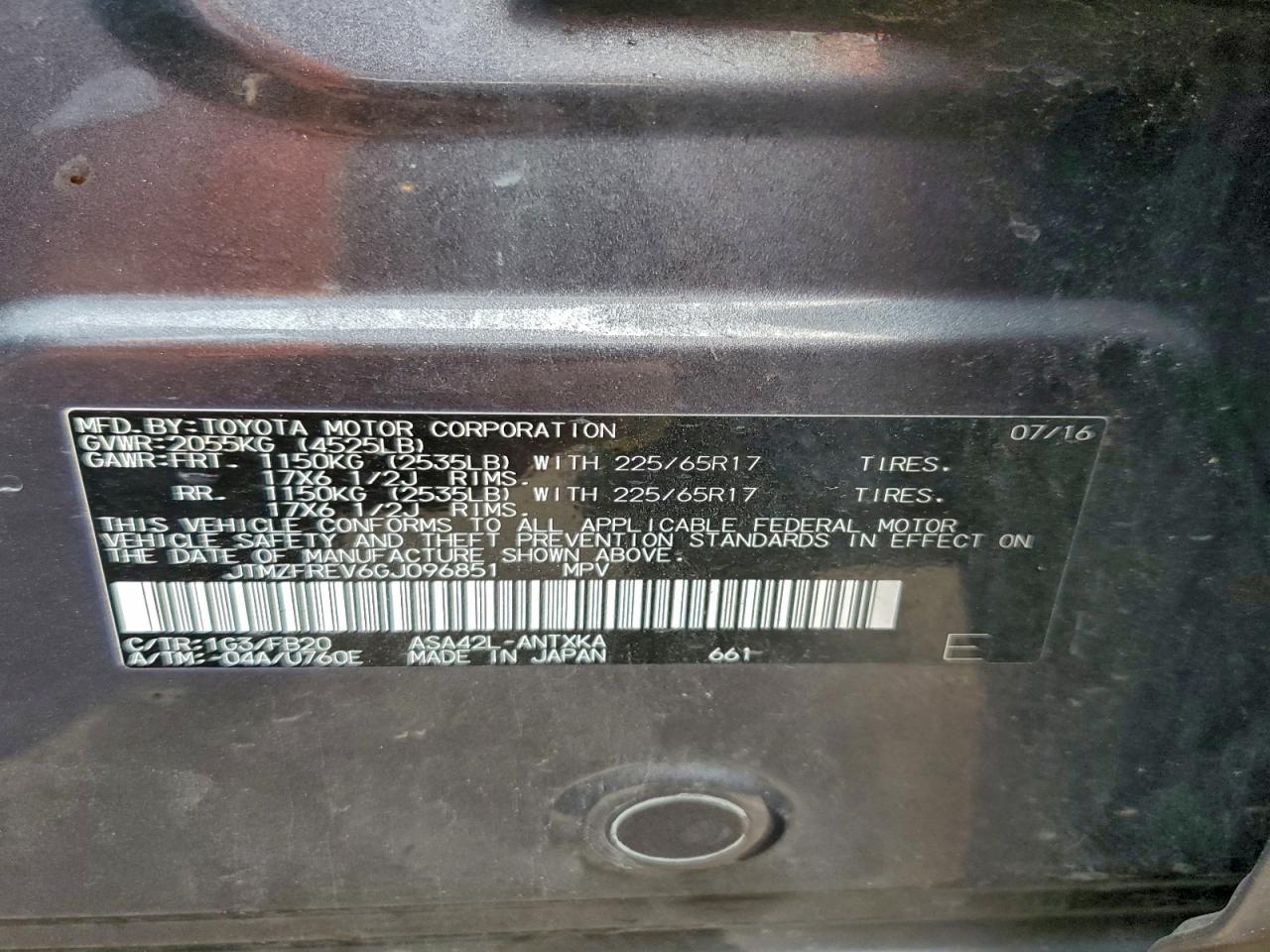 2016 TOYOTA RAV4 LE photo 14