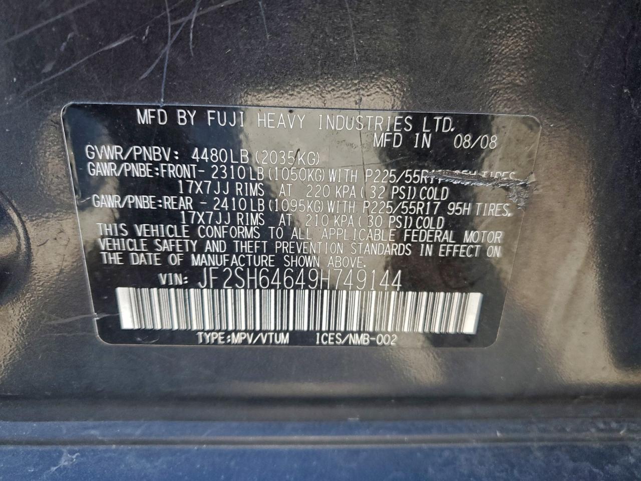 2009 SUBARU FORESTER 2.5X LIMITED photo 14