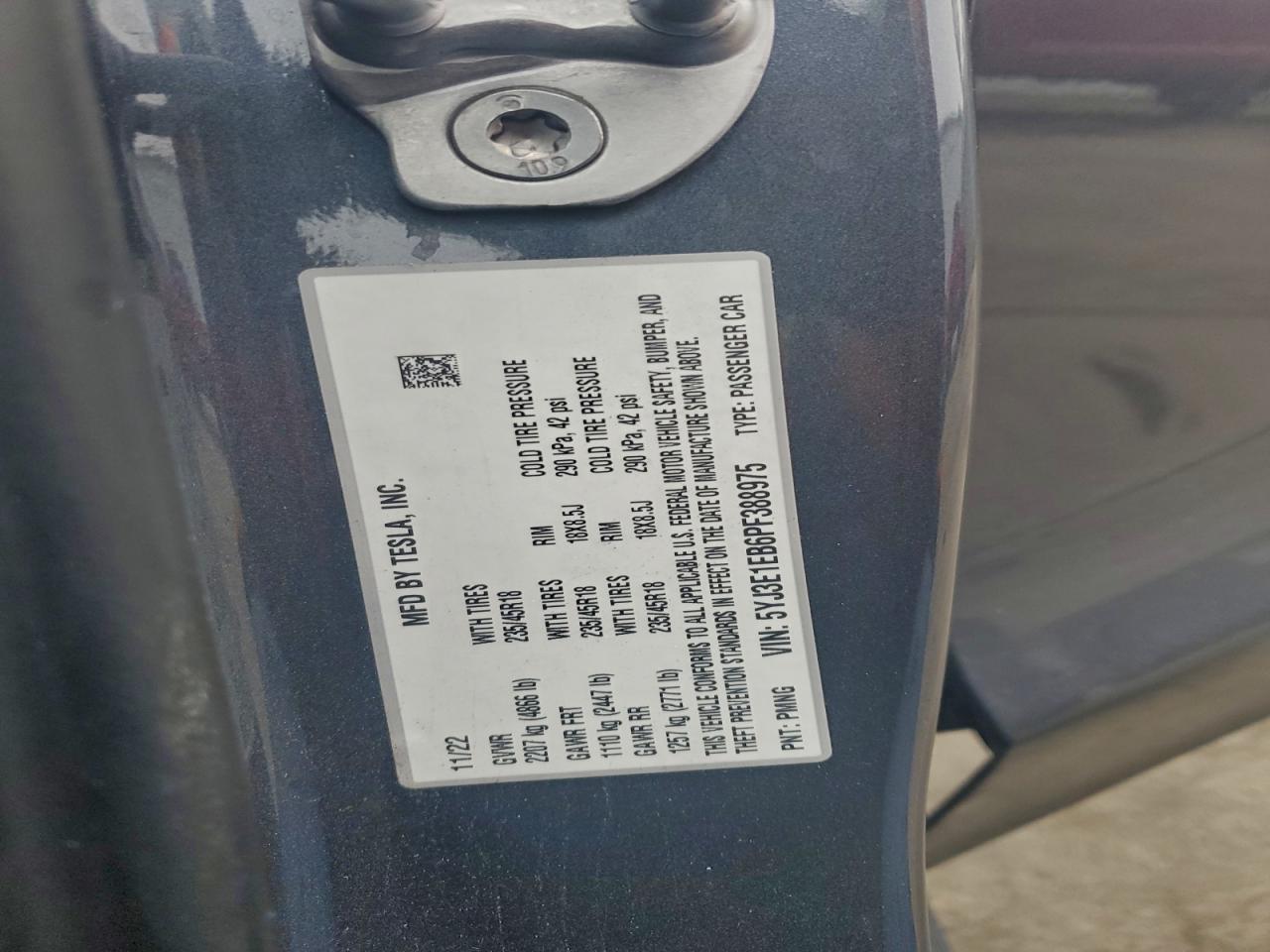 2023 TESLA MODEL 3 photo 12