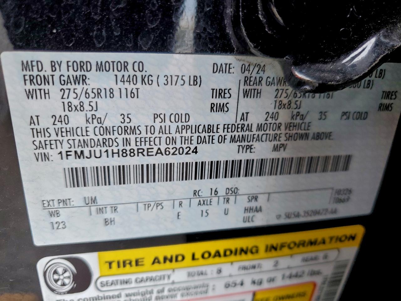 2024 FORD EXPEDITION XLT photo 40