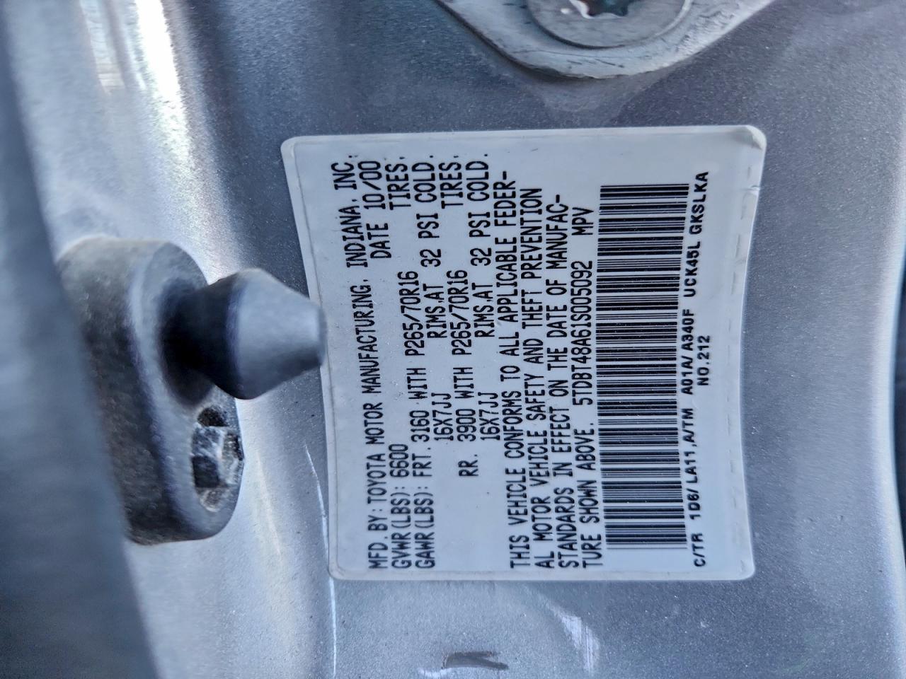 2001 TOYOTA SEQUOIA LIMITED photo 13