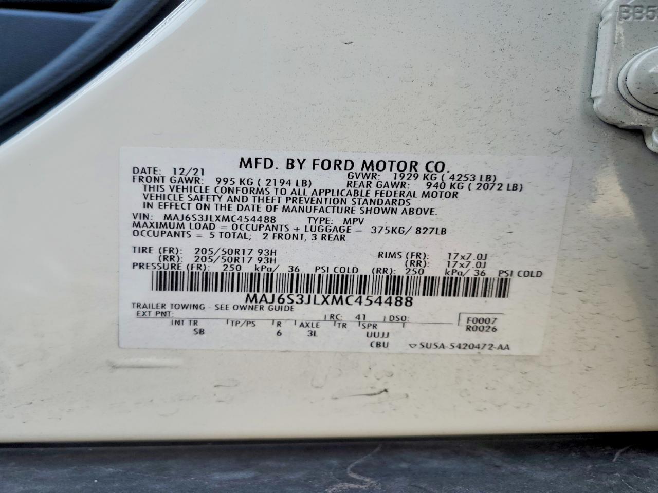 2021 FORD ECOSPORT SES photo 34