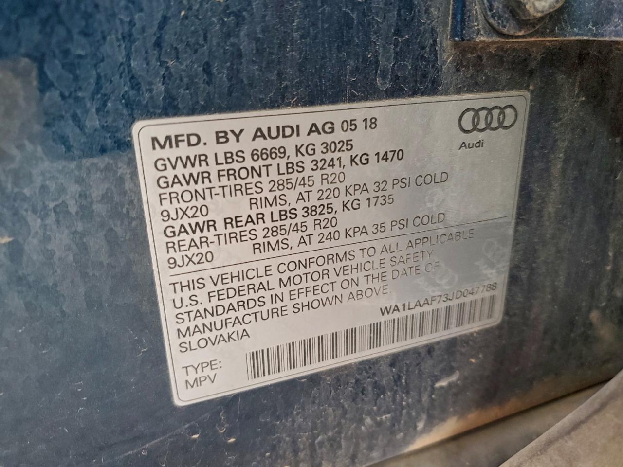 2018 AUDI Q7 PREMIUM PLUS photo 13