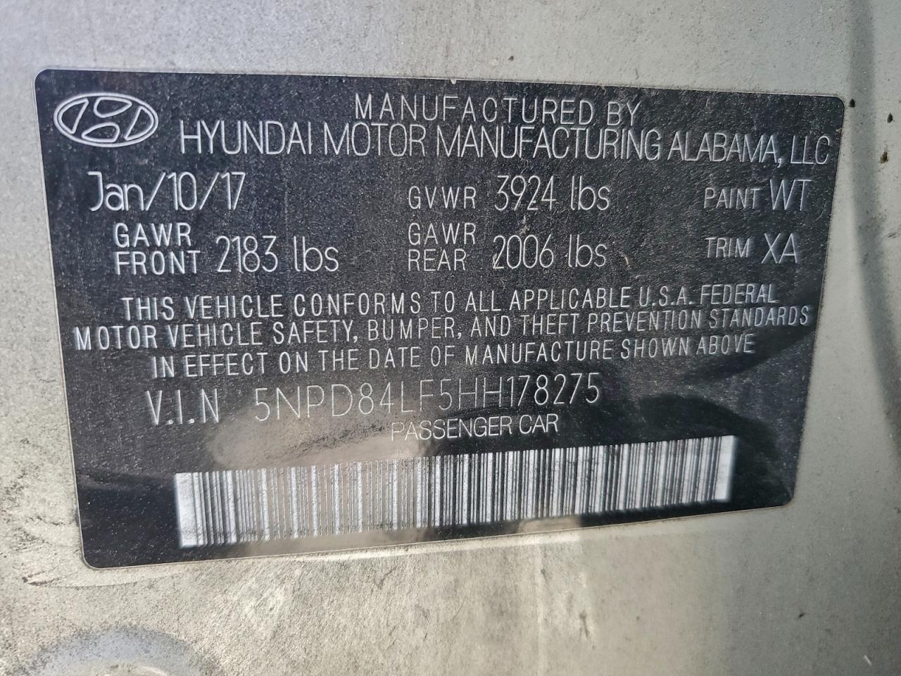 2017 HYUNDAI ELANTRA SE photo 23