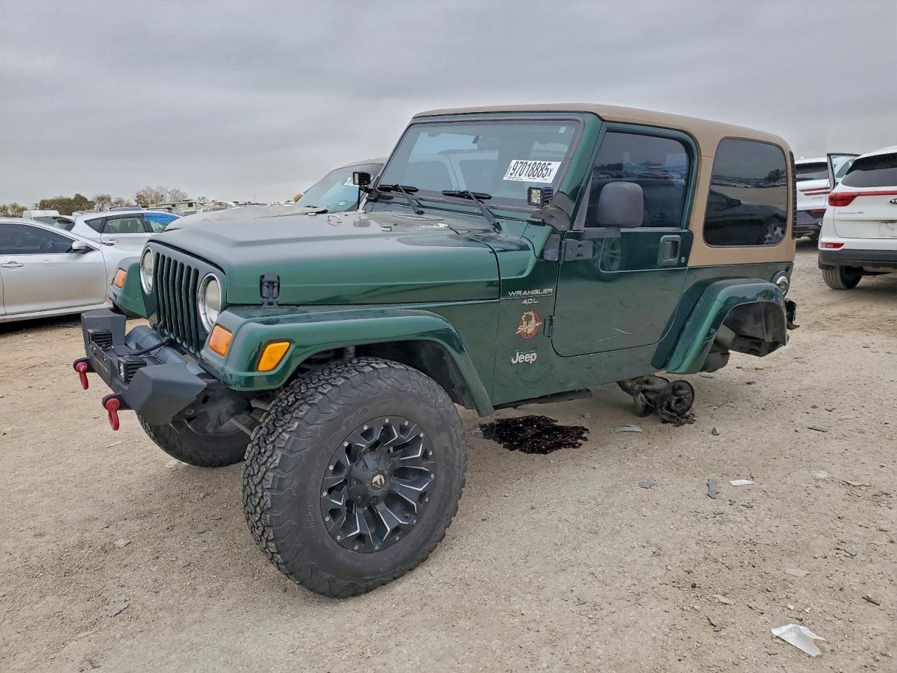 2001 JEEP WRANGLER / TJ SAHARA — SIDE damage — photo 1