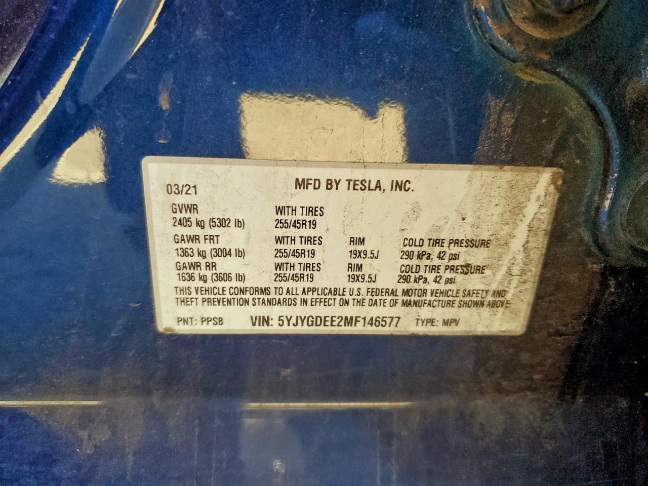 2021 TESLA MODEL Y photo 23