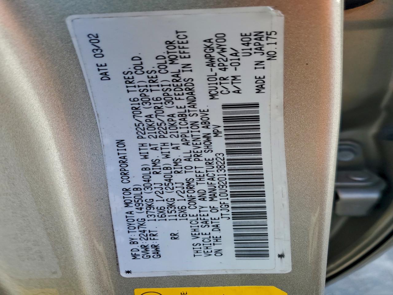 2002 LEXUS RX 300 photo 25