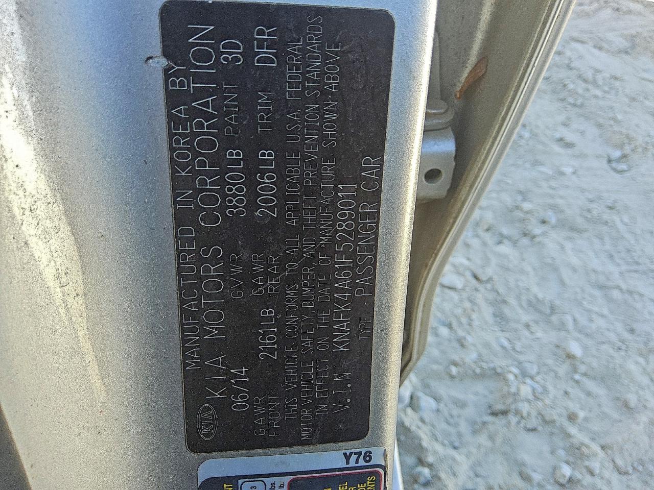 2015 KIA FORTE LX photo 12