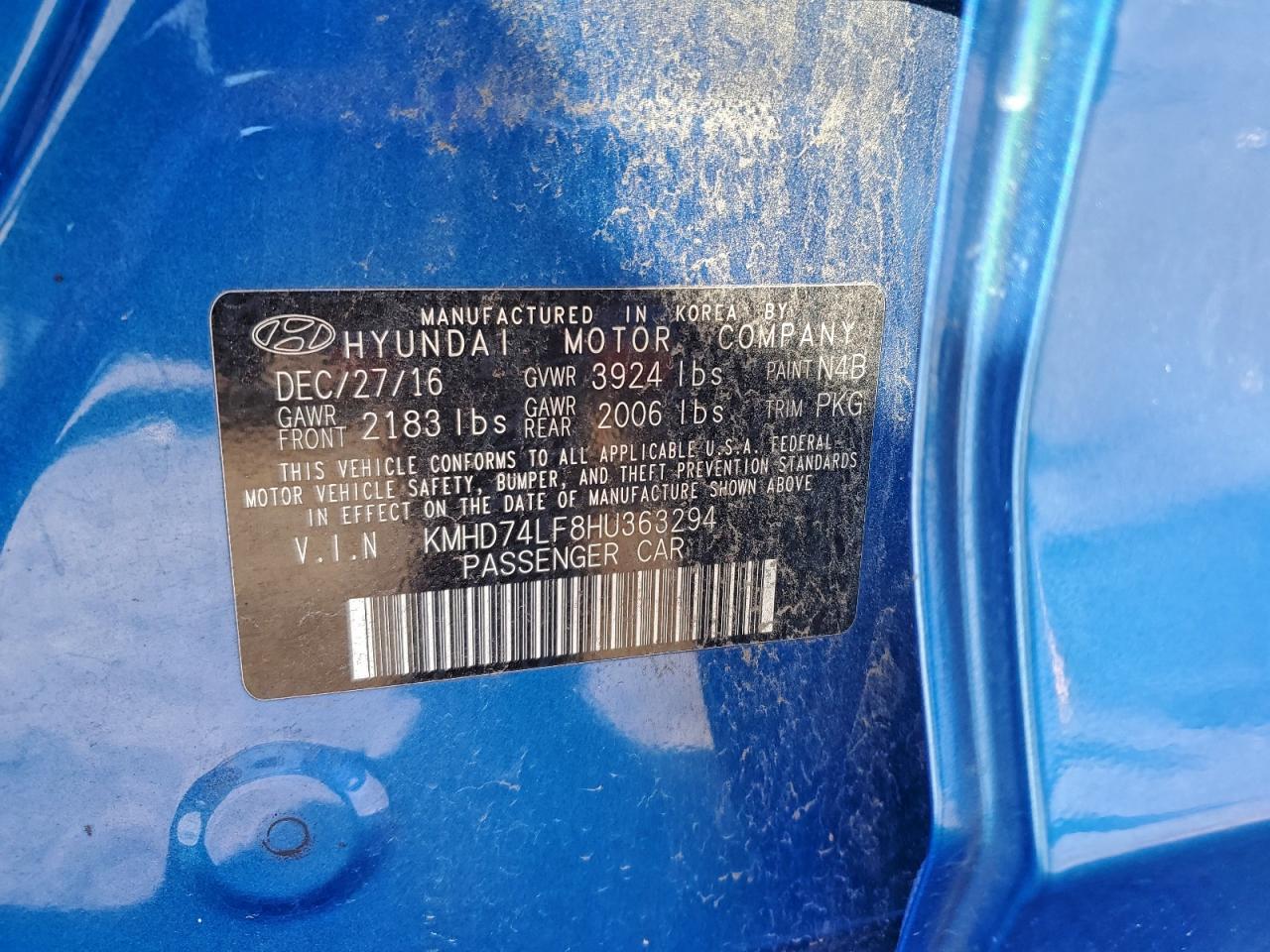 2017 HYUNDAI ELANTRA SE photo 13