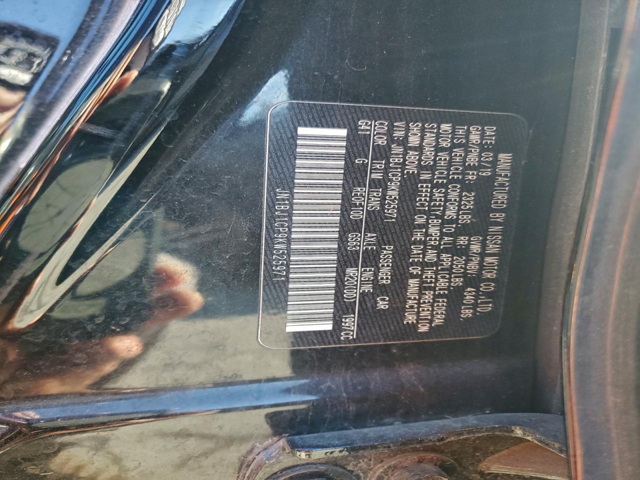 2019 NISSAN ROGUE SPORT S photo 40
