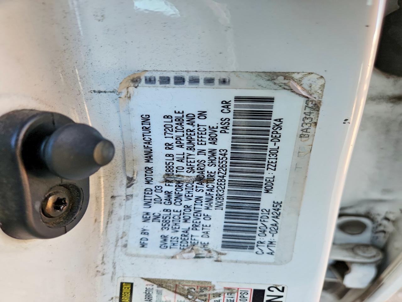 2004 TOYOTA COROLLA CE photo 23
