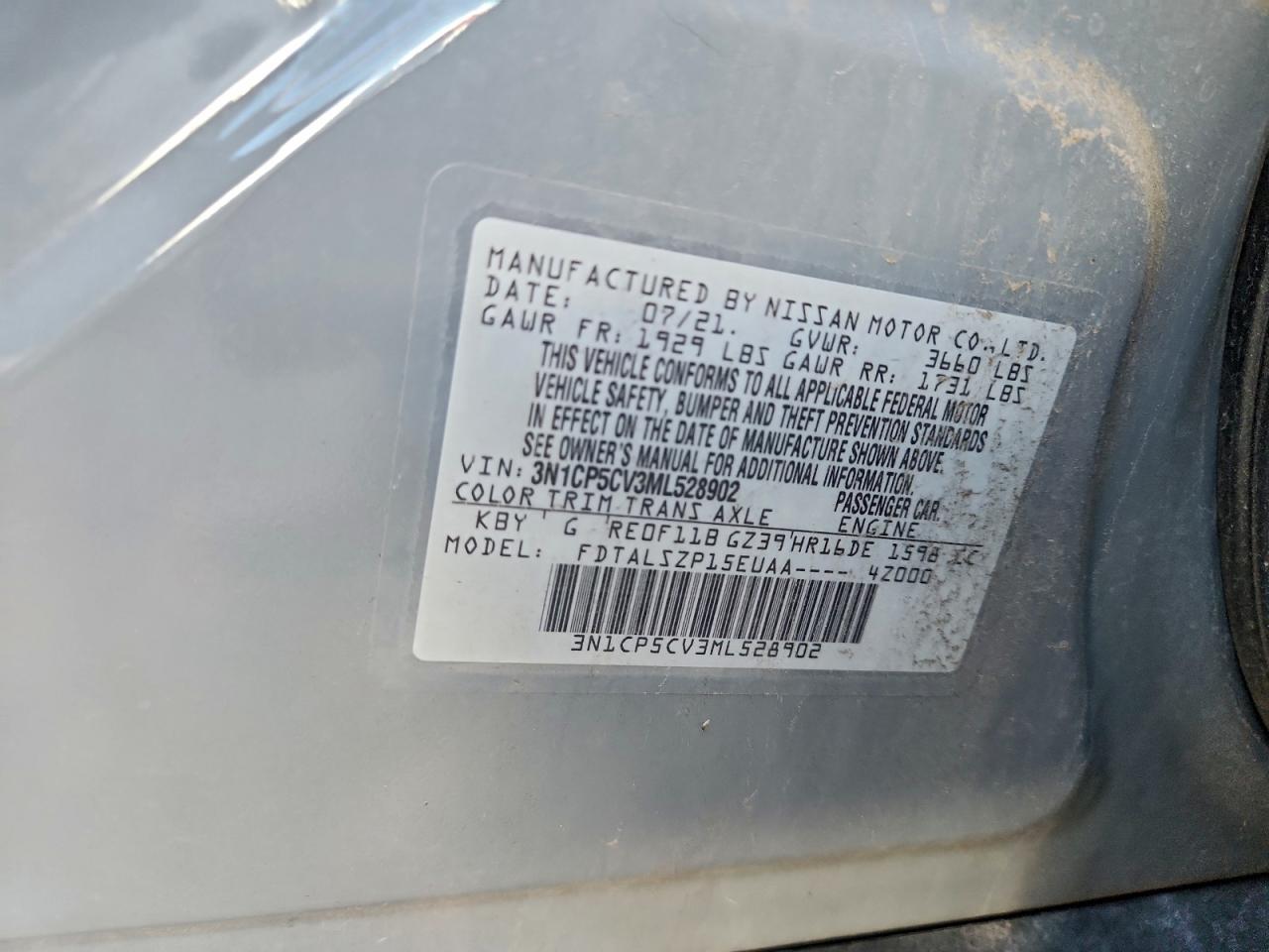 2021 NISSAN KICKS SV photo 25