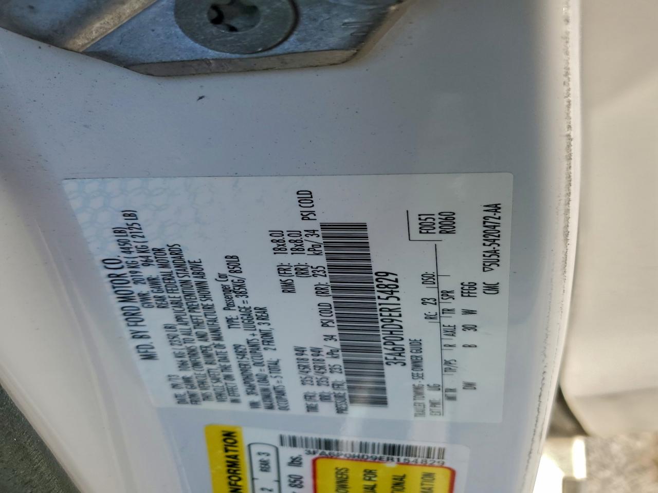 2014 FORD FUSION SE photo 12