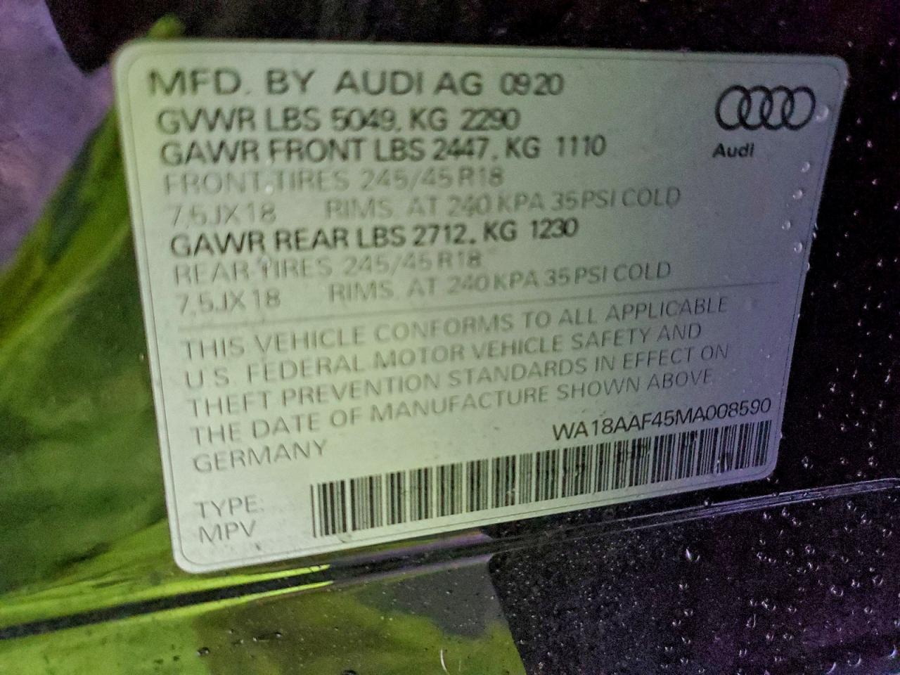 2021 AUDI A4 ALLROAD PREMIUM PLUS photo 34