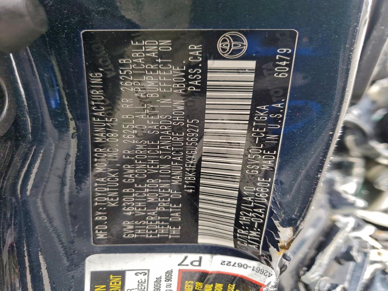 2016 TOYOTA CAMRY XSE photo 12