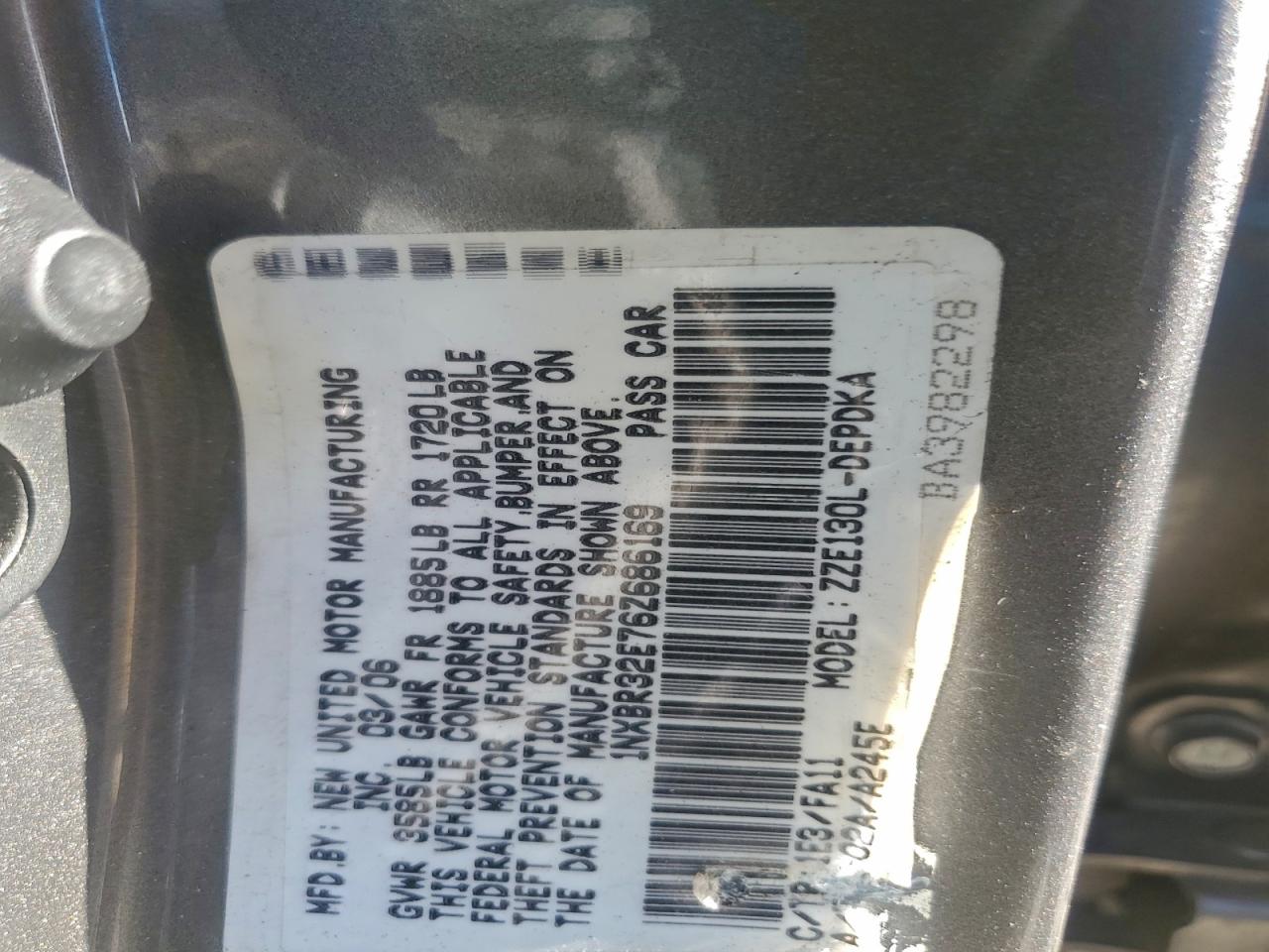 2006 TOYOTA COROLLA CE photo 23