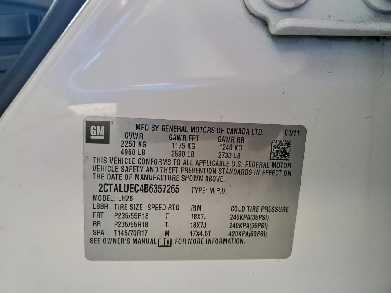 2011 GMC TERRAIN SLT photo 25