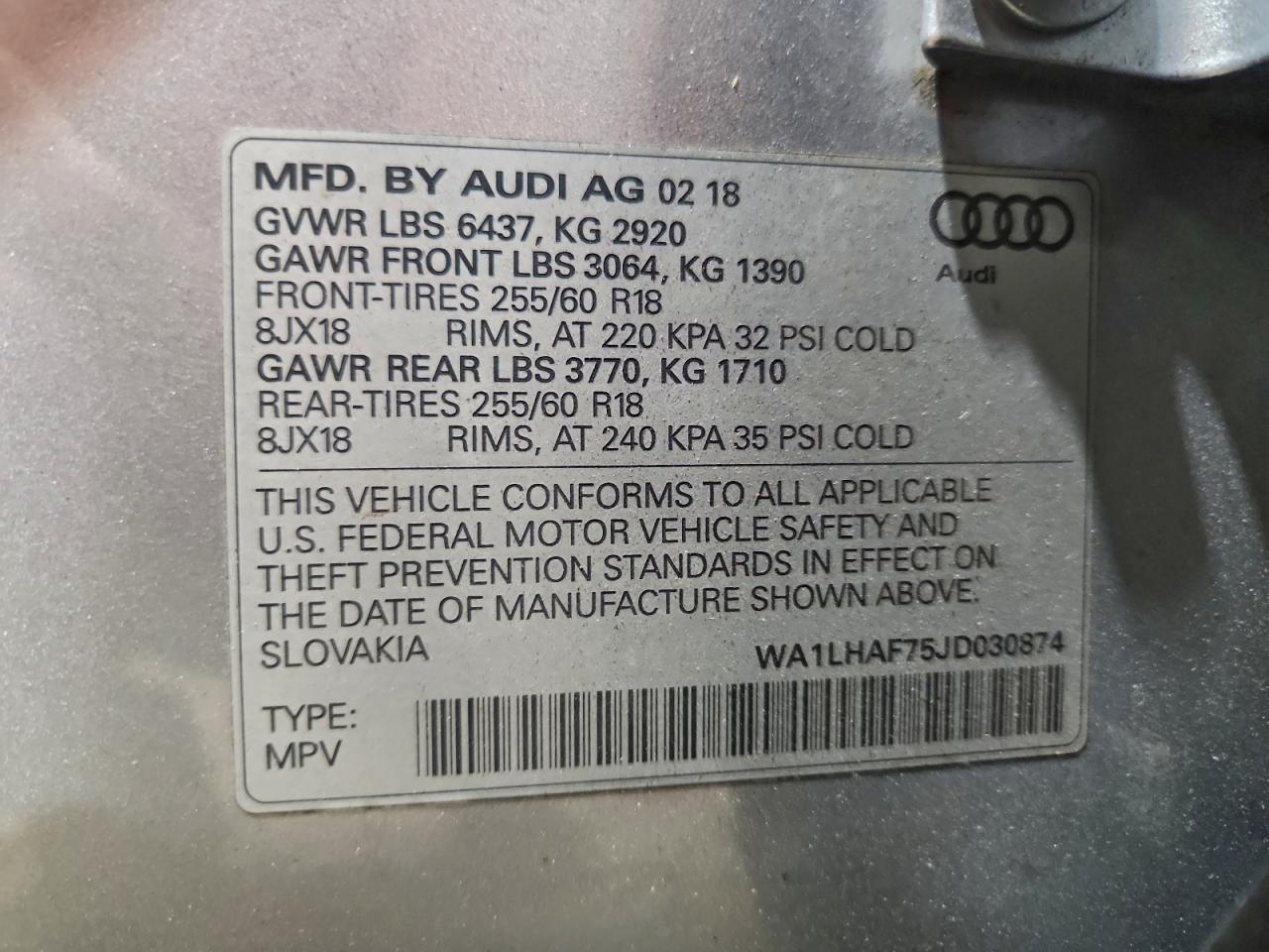 2018 AUDI Q7 PREMIUM PLUS photo 13