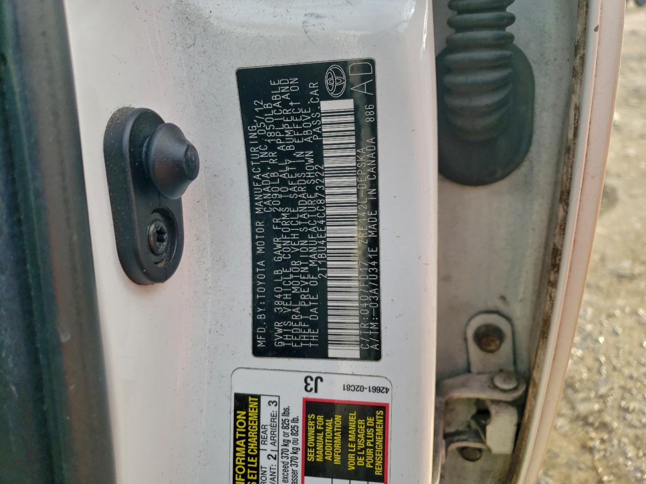 2012 TOYOTA COROLLA BASE photo 34