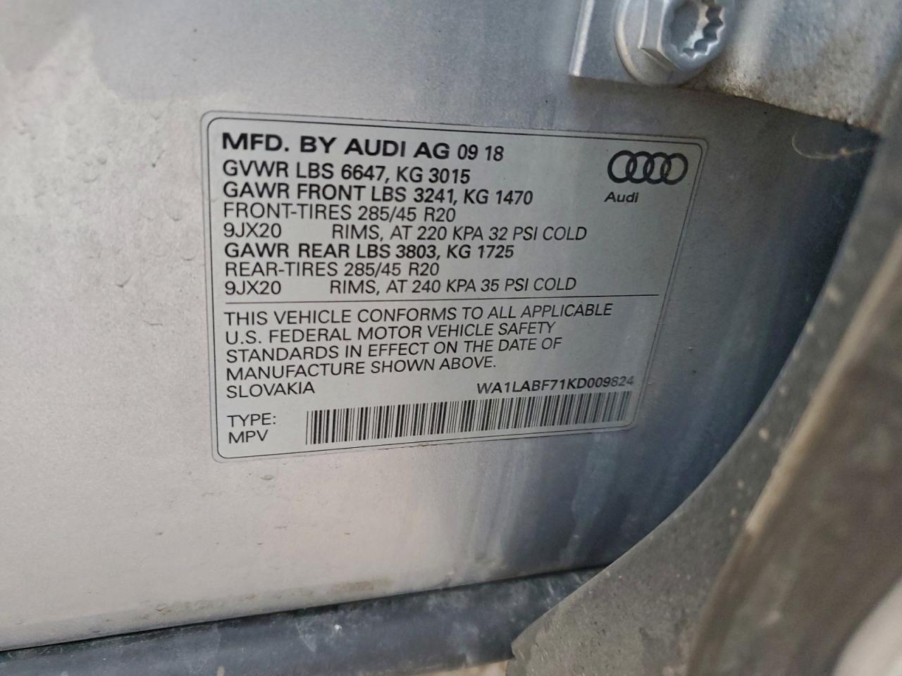 2019 AUDI Q7 PREMIUM PLUS photo 13