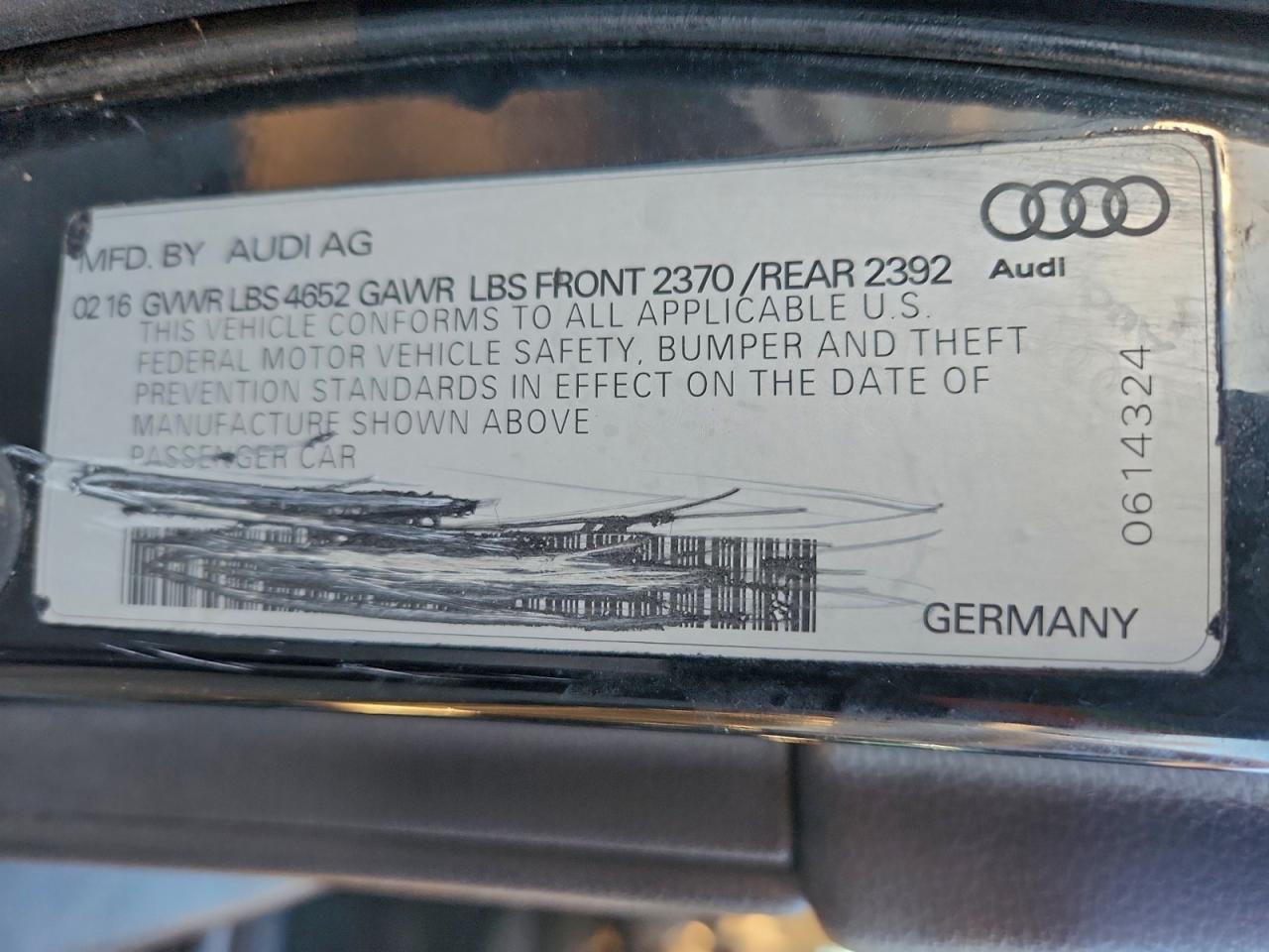 2017 AUDI A4 ULTRA PREMIUM photo 12