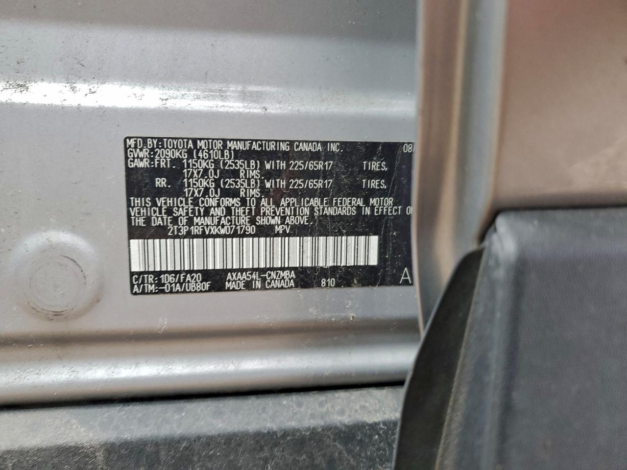 2019 TOYOTA RAV4 XLE photo 34