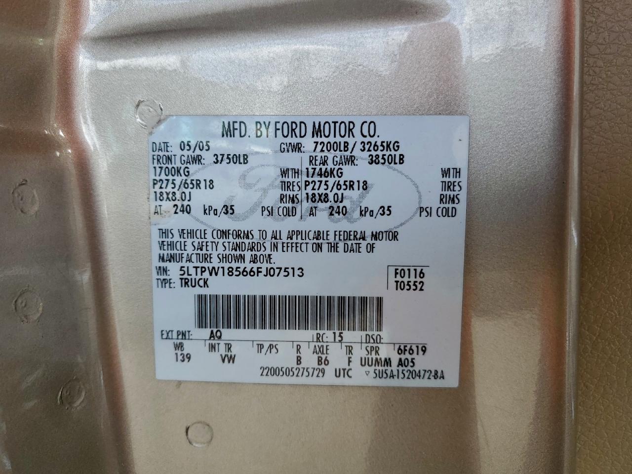2006 LINCOLN MARK LT photo 23