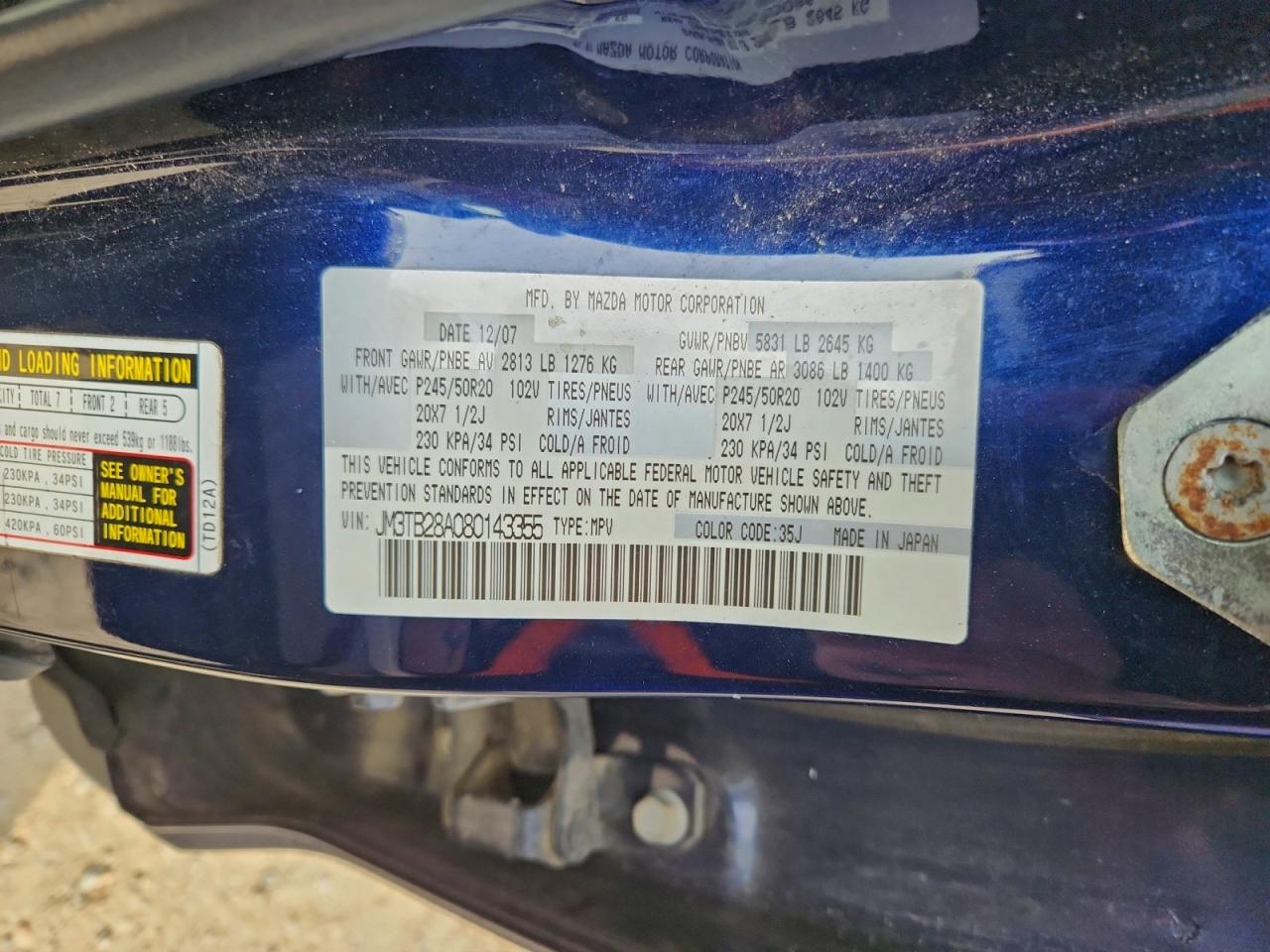 2008 MAZDA CX-9 photo 37