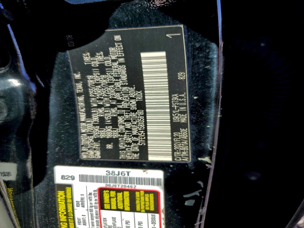 2008 TOYOTA TUNDRA CREWMAX photo 25